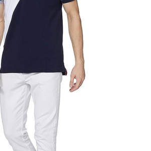 OEM ODM Moda para hombre Polo Camisa de manga corta con cuello inclinado Contraste Diseño al por mayor para Streetwear y Retail - Product Image 5