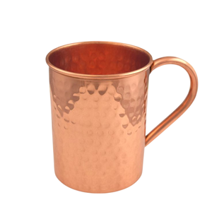 Mug en cuivre pur martelé à la main avec poignée en laiton, doublé de nickel, pour bière et cocktails, pour la maison et l'hôtellerie, en vente - Product Image 2