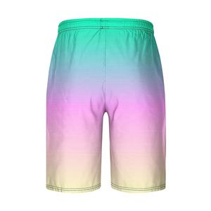 Shorts sérigraphie hommes haute qualité Shorts de plage jogger maillot de bain avec doublure de compression Polyester Shorts de course côté fendu - Product Image 2