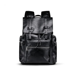 Wholesale 2024 Fashionable Full Black <b>Backpack</b> with Customized Logo High Quality & <b>Cheap</b> Price - Product Image 3