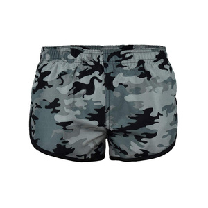 Pantalones cortos de camuflaje informales de verano para hombre, pantalones cortos largos con estampado de carga y cintura elástica con diseño personalizado, patrón sólido sublimado - Product Image 3