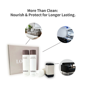 Kit complet d'entretien du <span class=keywords><strong>cuir</strong></span> pour bottes, canapés et grands meubles en <span class=keywords><strong>cuir</strong></span> avec nettoyant et revitalisant pour <span class=keywords><strong>cuir</strong></span> - Product Image 6