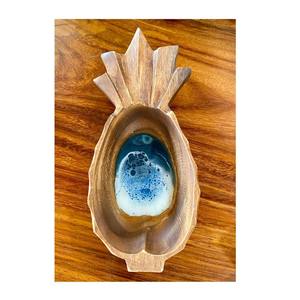 ชามถาดเสิร์ฟอาหารทำจากไม้เรซินสำหรับสลัดผลไม้อาหารทำจากเรซินหินอ่อนอีพ็อกซี่ทันสมัย - Product Image 6