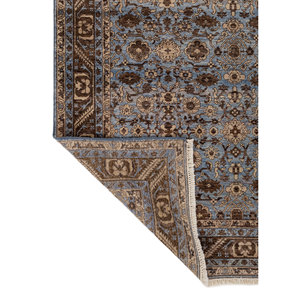 Alfombra Afgana de Lana Anudada a Mano con Diseño Floral Azul, Someplace in Time, para Decoración del Hogar - EA-3062 (CS-01) - Product Image 5