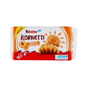 Fournisseur en gros pas cher de vente chaude Kinder Kornetti Pêche et Abricot (12x6x252g) Confiserie Prix d'usine Commande en gros - Product Image 3