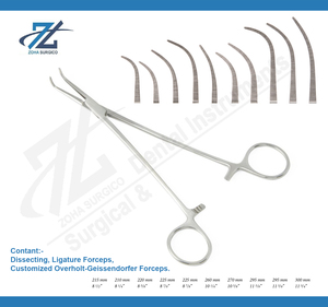 Overholt-Geissendorfer, fórceps dentales de acero inoxidable de 25,0 cm, instrumentos quirúrgicos manuales fabricados en Pakistán - Product Image 3