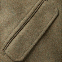 Manteau en laine respirant, écologique et anti-plis pour homme, coupe classique, grande taille, coupe-vent, mode extérieure, automne-hiver, avec boutons en corne