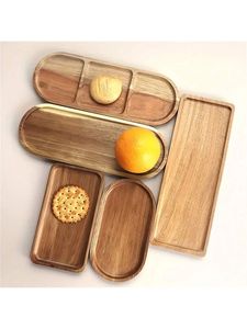 GARDEN HANDMADE GOOD WOODEN ROUND DECORATIVE TRAY Wooden Round Serving Tray Large Round Wooden tray - Product Image 6