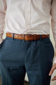 New Design Solid Color Leather Belt Factory Made New Style With Steel for Buckle Cow <b>Hide</b> Material Leather Belts Customized - Product Image 4