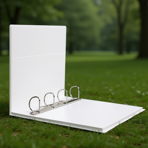 Carpeta de Anillas Soennecken Extra Ancha de 76 mm DIN A4, 4 Anillas, Mecanismo en D, Polipropileno Blanco SOENNECKEN - Product Image 3