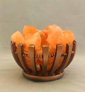 Panier en forme de bol en bois de rose avec morceaux de sel, paniers en bois de haute qualité, panier en bois fait à la main - Product Image 5