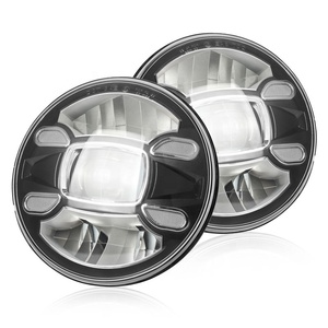Proyector Led redondo de 7 pulgadas, faro antiniebla para coche, luz Led Drl, señal de giro Led para Jeep Wrangler Jk <span class=keywords><strong>4x4</strong></span>, luces todoterreno - Product Image 1
