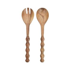 Juego de cubiertos de madera duraderos de alta calidad para bodas, textura estética y superficie lisa no tóxica apta para alimentos - Product Image 3