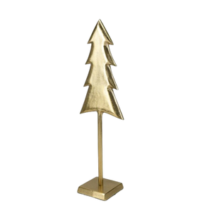 Sapin de Noël moderne en métal doré pour la décoration de ferme, décoration festive durable fournie par le fournisseur pour tout espace de vie - Product Image 1