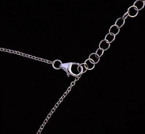 Collar de diamantes de moissanita en forma de pera de Plata de Ley 925 blanca, regalo de joyería de hip hop para ella - Product Image 2