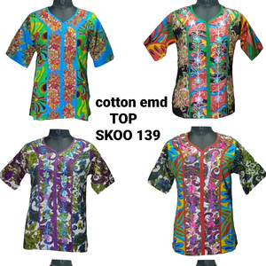 Vestido bordado clásico de algodón para mujer, ropa tradicional de talla libre con cuello en V, diseños bohemios indios para verano - Product Image 2