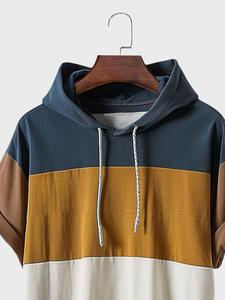 Sudaderas con capucha de diseño personalizado de alta calidad para hombres Casual Smart bordado Puff impresión en lienzo sólido al por mayor - Product Image 3