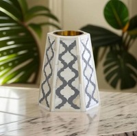 Brûleur d'encens indien élégant en os incrusté AALIYAN IMPEX, support de bougie en bois parfumé à la rose, décoration d'intérieur, nacre, fait main en gros