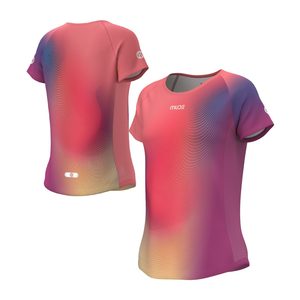 Ladies Lightweight Breathable Fitted Knitted Trail <b>Run</b> T-Shirt with Bow Collar and <b>Animated</b> Logo - Product Image 5