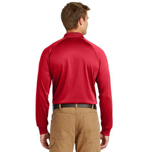 เสื้อยืดโปโลแขนยาวสำหรับผู้ชายเสื้อโปโลผ้าฝ้าย100% ออกแบบได้เองพร้อมโลโก้เสื้อโปโลโพลีเอสเตอร์ - Product Image 5