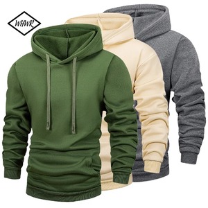 Ropa de hombre Otoño Invierno moda coreana contraste Color polar cálido sudaderas con capucha Casual manga larga Slim All Match Hoodie - Product Image 4
