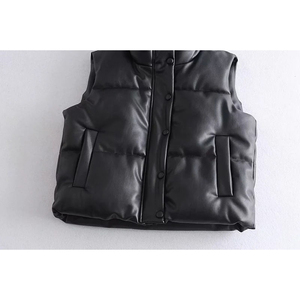 Chaleco ligero personalizado cálido burbuja chaqueta sin mangas de talla grande invierno mujer pato abajo chaleco para mujer - Product Image 5