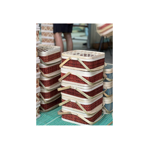 Elegantes cajas de pastel de luna de bambú: embalaje ecológico y elegante para un regalo perfecto para el Festival del Medio Otoño - Product Image 2