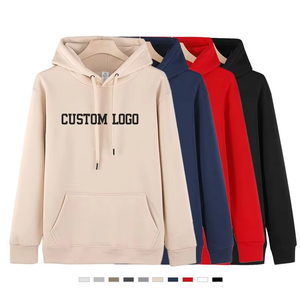 Sweats à capuche unis de luxe avec logo personnalisé pour hommes divers sweats à capuche colorés en coton et polyester sweats à capuche surdimensionnés et lourds pour hommes - Product Image 2