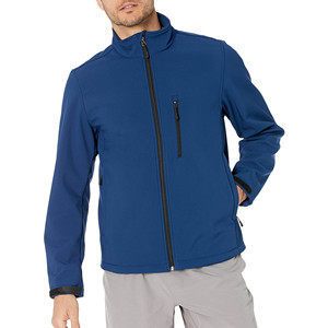 Chaqueta Softshell Personalizada para Hombre, con Capucha, Corte Ajustado, Impermeable, Cuello Alto, Logotipo Frontal, Ropa Casual de Invierno, Hecha en Pakistán - Product Image 1