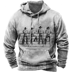 Sweat-shirt à capuche pour homme, entièrement sublimé, en polyester, impression personnalisée, fabrication OEM, marque privée, vêtements de sport et de rue pour homme - Product Image 2