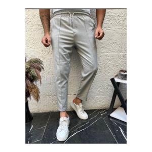 Pantaloni da uomo con tasca laterale elastica in vita allacciata a gamba sottile e comoda da Jogger con taglio comodo