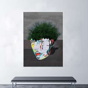 งานศิลปะบนผ้าใบพิมพ์ลาย: ของตกแต่งผนังลายกราฟฟิตีสมัยใหม่ ดีไซน์สดใส ห่อหุ้มอย่างดี - Product Image 1