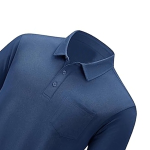 Navy Blue Short Sleeve <b>Polo</b> Shirt Comfortable Summer Wear Navy Blue <b>Sports</b> <b>Polo</b> Shirt Minimal Trendy Style - Product Image 6