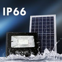 Luz de inundación LED con energía solar Lámpara DE SEGURIDAD impermeable con control remoto para exteriores Brillo duradero