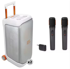 Altavoz Inalámbrico para Fiestas Industrial PartyBox Stage 320 de 500-800W con Luces LED RGB, Entradas USB/AUX y Micrófono Doble - Product Image 4