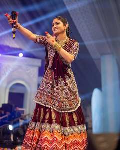 Serie ALC, Traje Chaniya Choli Especial para Navratri, Reversible, para Fiestas - Product Image 2