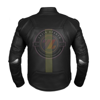Veste en cuir matelassée de protection pour moto, vêtements de course automobile, vêtements de moto, veste en cuir de protection