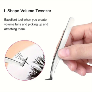 DRAGONLOSH Pince à épiler DGtweezer Volume Pince à cils en acier inoxydable 45/90 degrés Marque privée personnalisée Outils d'extension de cils professionnels - Product Image 6