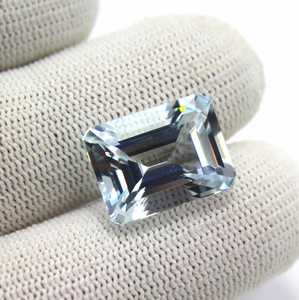 Anabiya Gems Natural Aguamarina Octágono Facetado Piedra preciosa Azul 12.50Cts 16x12x9mm África Origen - Product Image 4