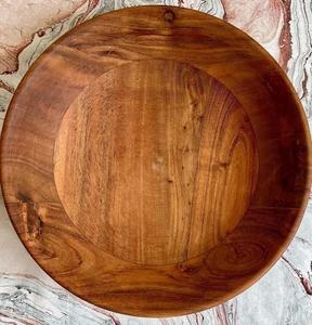 Cuenco de madera de diseño, bandeja de centro de mesa artística hecha a mano, acento de mesa elegante para el hogar, cocina o decoración para sala de estar - Product Image 3