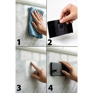 Kit d'Accessoires Muraux Modernes pour Salle de Bain et Cuisine, Installation Facile, Adhésif Chromé, Écologique, Anti-Corrosion - Product Image 3