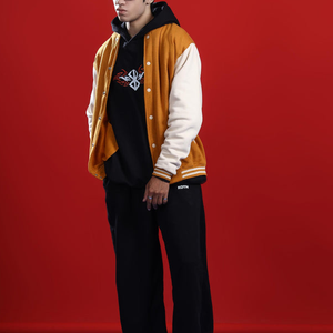 Chaqueta Bomber Personalizada de Cuero con Bordado Chenille, Estilo Universitario, para Hombre y Mujer, Chaqueta Universitaria 2026 - Product Image 6