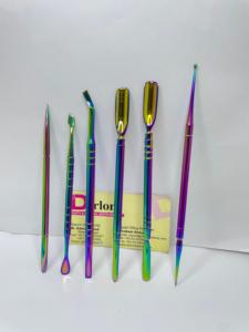 Empujador de cutículas de uñas de acero inoxidable de doble punta Piel muerta Manicura Pedicura Empujadores Esencial Nail Art Cuchara Removedor Nipper - Product Image 5