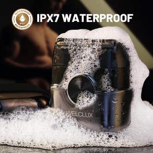 Rasoir électrique rechargeable sans fil pour hommes, rasoir à lames flottantes pour usage humide/sec, écran LED, double vitesse, étanche IPX7, rasoir pour barbe - Product Image 3