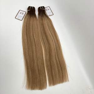 Extensiones de Cabello Vietnamita Virgen Remy 100% de Alta Calidad, 22 Pulgadas, Color Balayage, Trama Lisa # 2/4Q+6C - Product Image 1