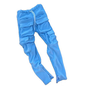 Custom Casual Heavyweight Joggers Flare Baggy <b>Cargo</b> Track Pant OEM <b>Men's</b> <b>Trousers</b> - Product Image 6