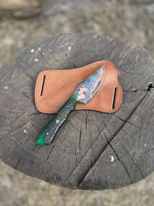 Cuchillos de Caza Hechos a Mano con Martillo de Acero, Funda de Cuero Repujado, Material Sólido, Bajo Precio, MOQ Bajo - Product Image 2