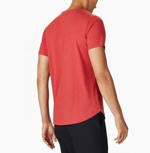 T-shirts pour hommes 100% coton de haute qualité T-shirt lourd personnalisé impression tissu tricoté numérique - Product Image 2