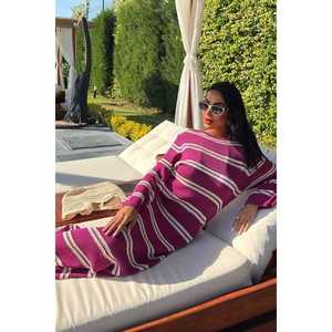 Robe en tricot à manches espagnoles, dos nu, silhouette ample 2848 - Product Image 4