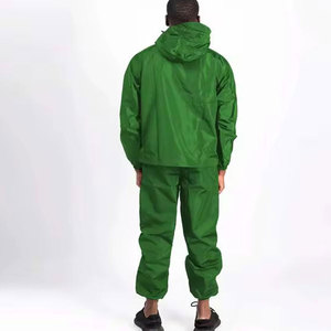 Ensemble survêtement coupe-vent personnalisé unisexe avec veste zippée intégrale respirante doublée 100 % coton de haute qualité pour homme – Idéal hiver - Product Image 4